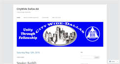 Desktop Screenshot of citywidedallasaa.org